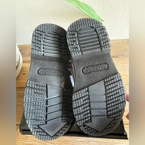 EUC Ground up Toddler Lace-Up side zipper Pink shiny glitter Boots size 9 - Picture 5 of 6